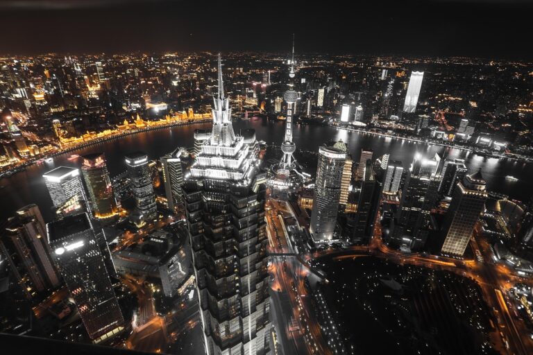 night, city, shanghai, asia, east, architecture, urban, lights, cityscape, skyline, skyscrapers, evening, dark, modern, buildings, nature, water, town, outdoors, travel, glow, stores, business, china